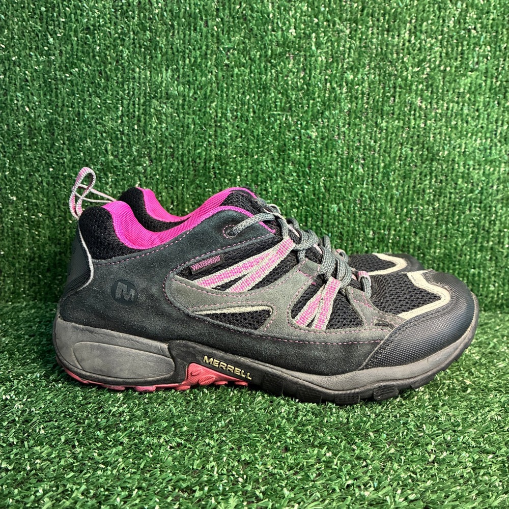 Merrell Siren Sport Waterproof Gorp Hiking Trail Sneakers Black Pink Womens 8.5
